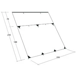 Outwell Hillcrest Tarp - Tarp -Outdoor Abenteurer Verkäufe outwell hillcrest tarp tarp detail 6