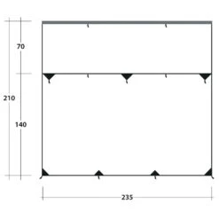 Outwell Hillcrest Tarp - Tarp -Outdoor Abenteurer Verkäufe outwell hillcrest tarp tarp detail 7