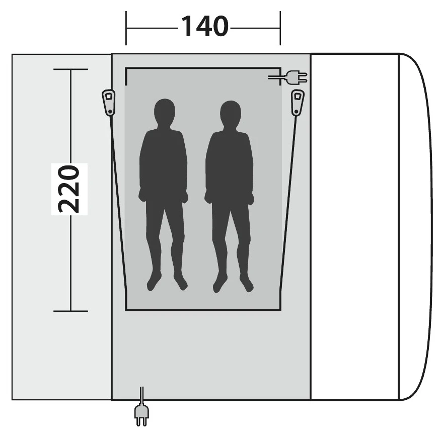 Outwell Inner Parkville 200SA/Maryville 260SA Flex - Innenzelt 2 Outwell Inner Parkville 200SA/Maryville 260SA Flex - Innenzelt – Bild 2