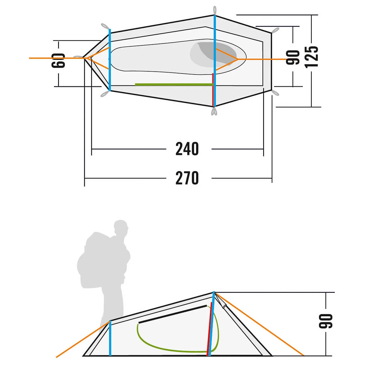 Tatonka Kyrkja - 1-Personen Zelt 4 Tatonka Kyrkja - 1-Personen Zelt – Bild 4