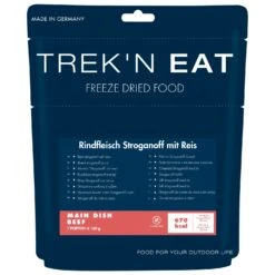 Trek'n Eat Rindfleisch Stroganoff Mit Reis