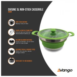 Vango Cuisine Casserole - Topf -Outdoor Abenteurer Verkäufe vango cuisine casserole topf detail 5