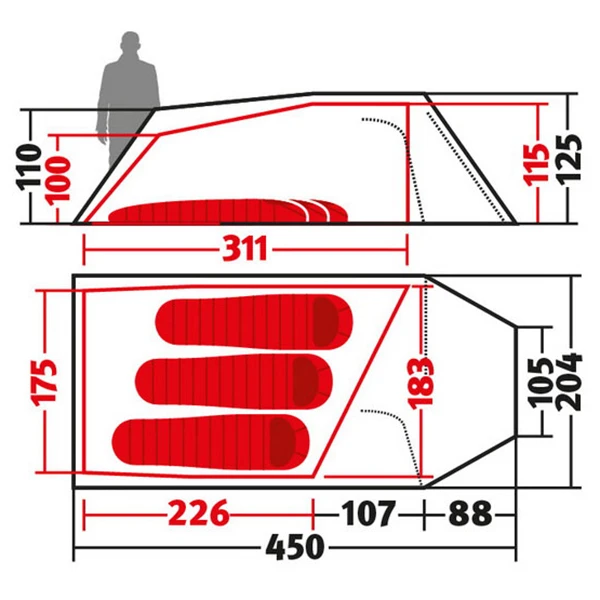 Wechsel Tempest 3 - 3-Personen Zelt 2 Wechsel Tempest 3 - 3-Personen Zelt – Bild 2